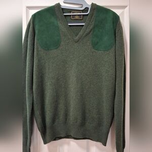 Green V-Neck Sweater
